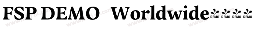 FSP DEMO   Worldwide字体转换
